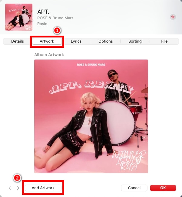17 Click Add Artwork
